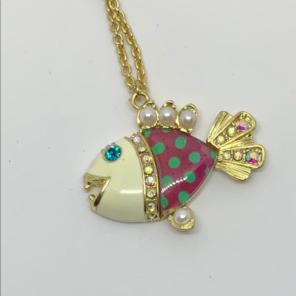 Betsy Johnson Fish Neckless